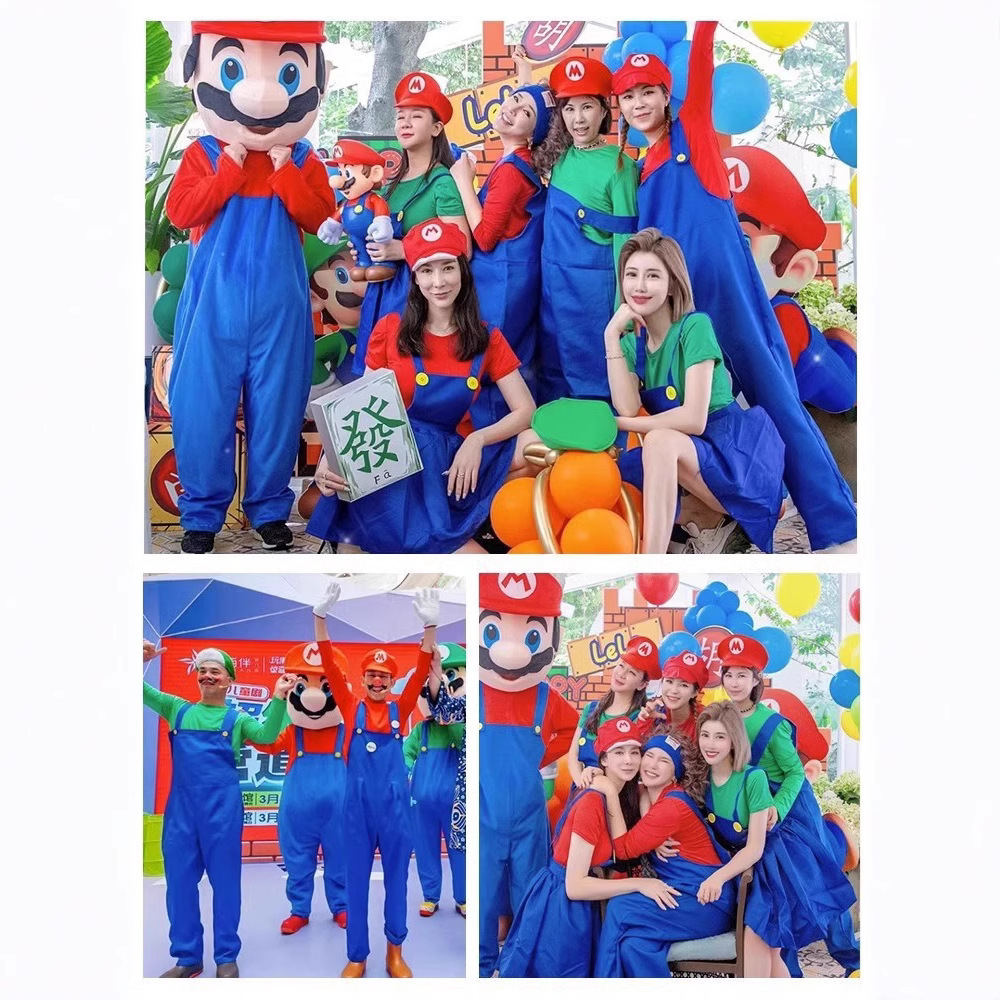 Party Games Adults Funny - Costume da Gioco Super Luigi Brothers,