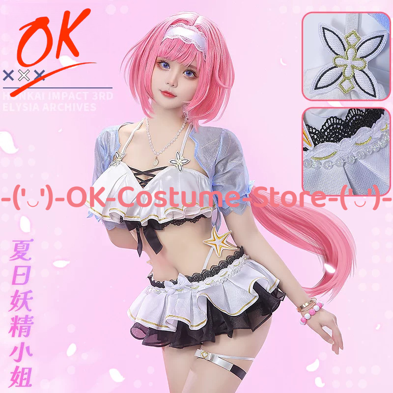 Party Games Summer - Costume Cosplay Honkai Impact 3rd Elysia
