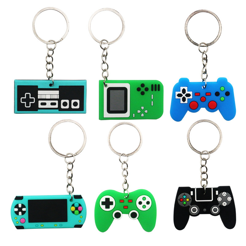 Party Games Console - 6/12PCS Portachiavi in PVC Gamepad Console