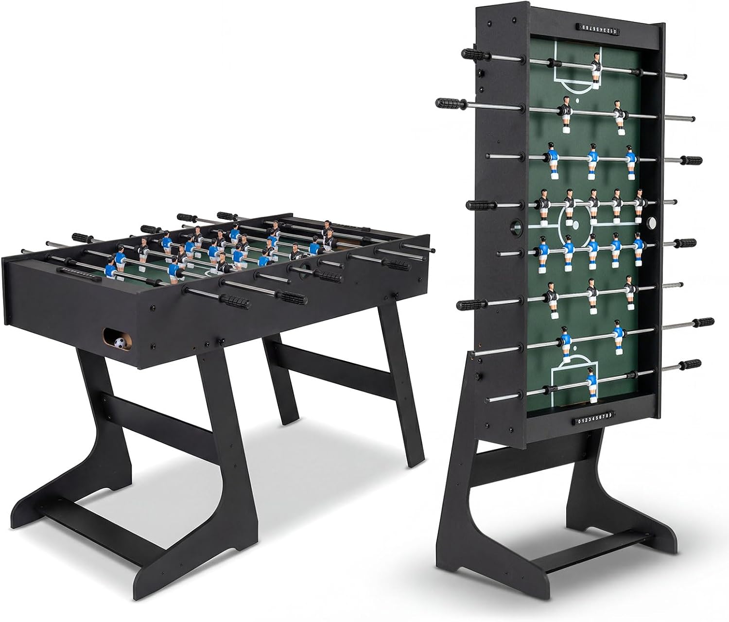 Party Games Competition - Tavolo da Calcio Balilla Pieghevole, Set