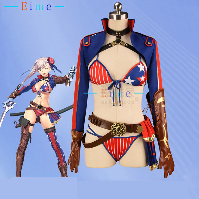 Party Games Summer - Costume Cosplay FGO Saber Miyamoto Musashi,