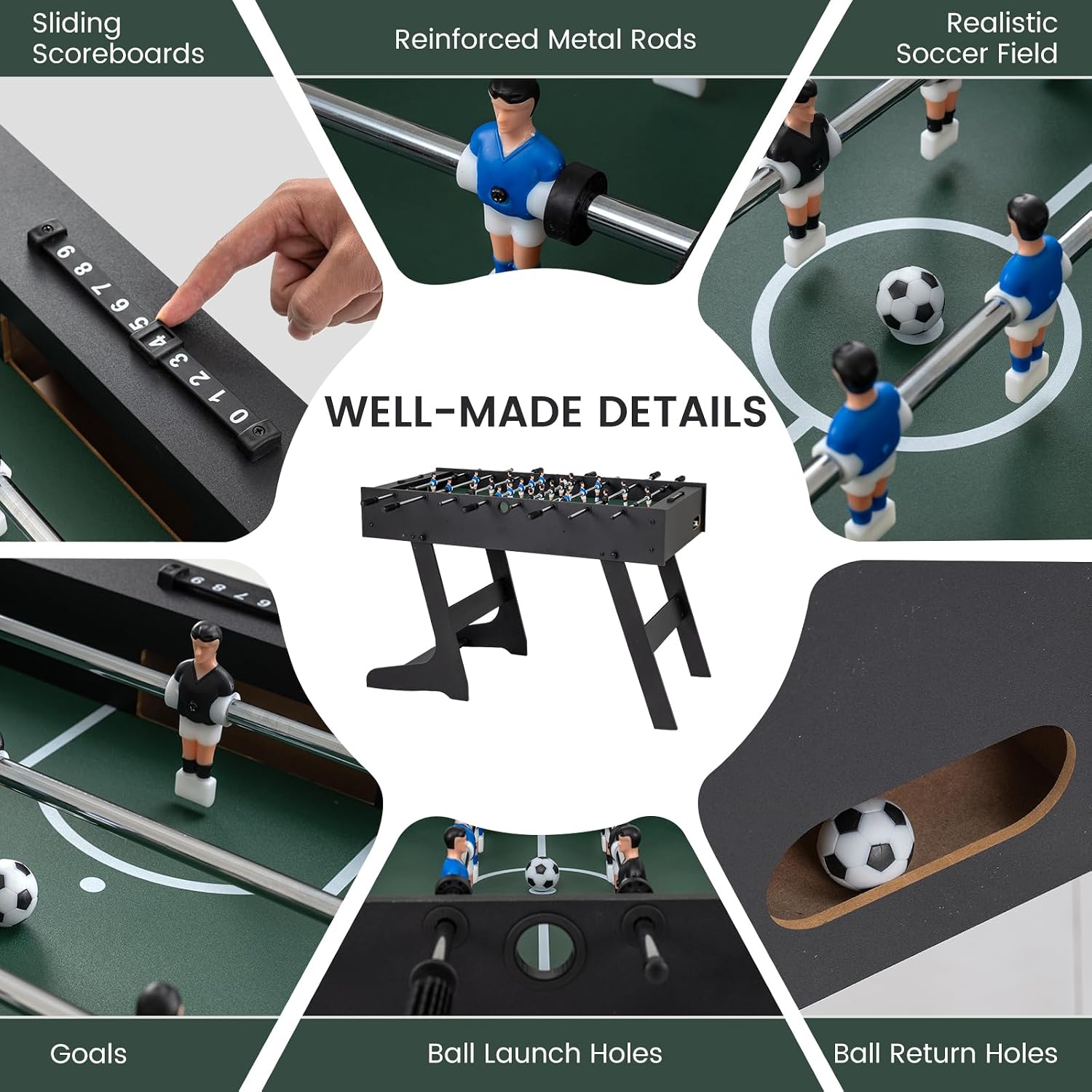 Tavolo da Calcio Balilla Piegh - Party Games Competition recensione e prezzo